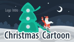 Christmas Cartoon Video Displays template preview