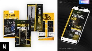 Videohive CrossFire E-sport Reels Product Promo template preview