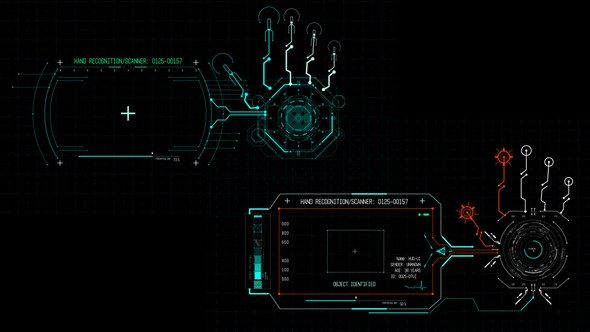 Videohive HUD700 Hand Scanners 1 Elements template preview