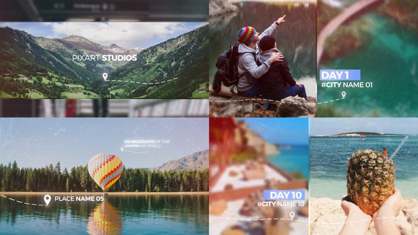 Videohive Travel Memories Slideshow Video Displays template preview