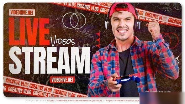 Videohive Live Stream - Blog Opener Openers template preview