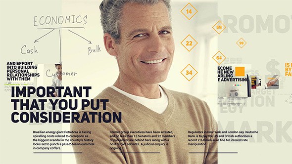 Typography Business Promotion Video Displays template preview