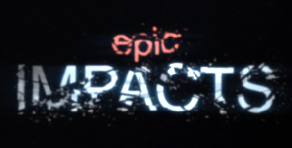 Core - Shatter Titles Video Displays template preview