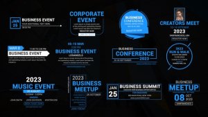 Event Titles Premiere Pro template preview