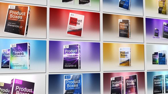 Videohive Product Boxes Product Promo template preview