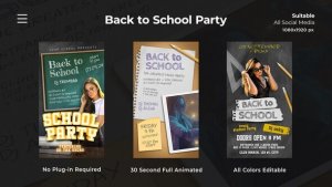 Videohive Back to School Party Openers template preview
