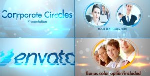 Stylish Corporate Circles Presentation - Videohive Video Displays template preview