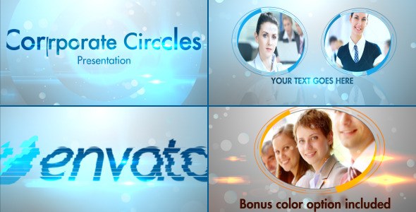 Stylish Corporate Circles Presentation - Videohive Video Displays template preview