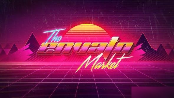 Videohive Retro VHS Logo Opener I Retro Text Logo Logo Stings template preview