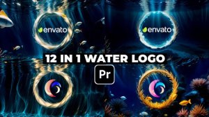 Underwater Abstract Logo Reveal Premiere Pro template preview