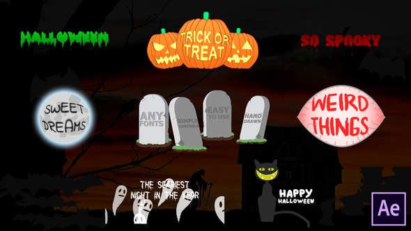 Videohive Halloween Titles | After Effects Titles template preview