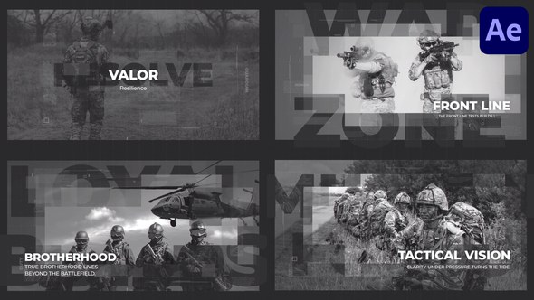 Videohive Sergeant Military Opener for After Effects Openers template preview