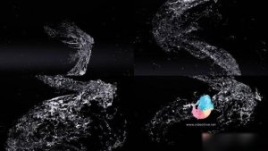 Videohive Water Helix style Logo Reveal Logo Stings template preview