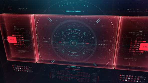 Videohive HUD Screen Interface 3D 3 Elements template preview