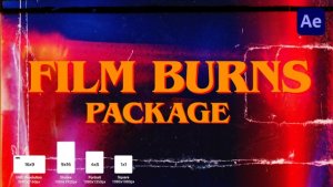 Videohive Film Burns Package Elements template preview