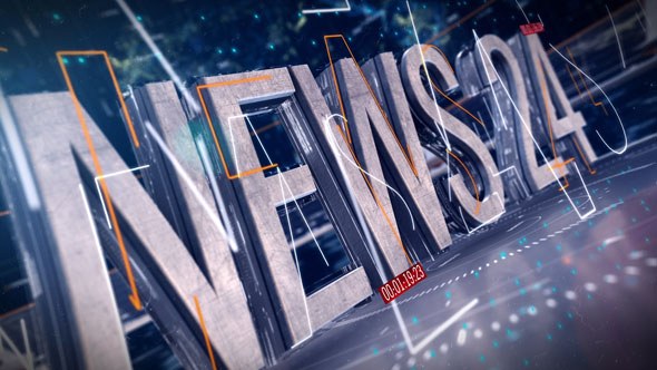 News Broadcast Package vol.1 Video Displays template preview