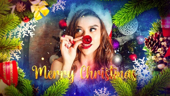 Videohive Happy New Year | Merry Christmas Video Displays template preview