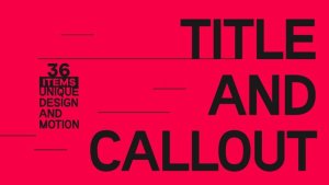 Videohive Minimal Titles & Callouts Infographics template preview