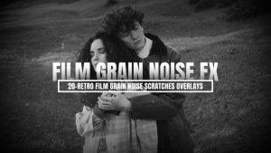 Videohive Retro Film Grain Overlays вЂ“ Vintage Noise & Scratched Texture Effects Pack Elements template preview