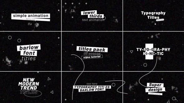 Videohive Titles Animation  AE Titles template preview