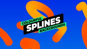 Videohive Colourful Splines Backgrounds Elements template preview