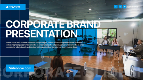 Videohive Corporate Company Presentation Video Displays template preview