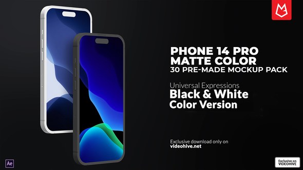 Videohive App Promo | Phone 14 Pro Matte Version Mockup Pack Product Promo template preview