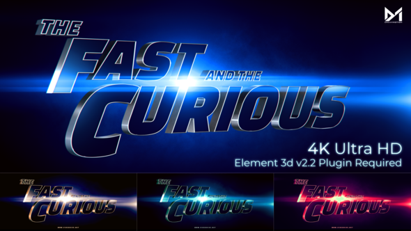 Videohive Cinematic Title Trailer_Fast and the curious Titles template preview