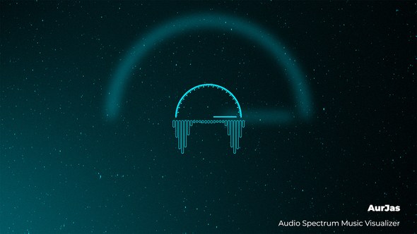 Audio Spectrum Music Visualizer Video Displays template preview