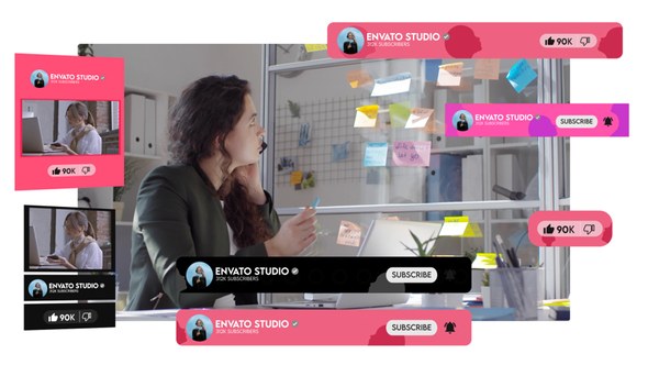 Videohive Youtube woman day Broadcast-packages template preview