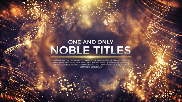 Videohive Noble Titles Video Displays template preview
