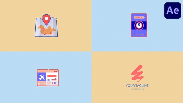 Videohive Travel Logo for After Effects 56147233 Openers template preview