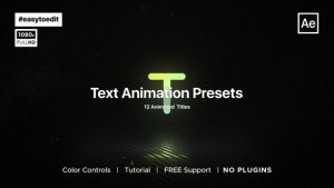 Videohive Essential Text Animation Presets Titles template preview