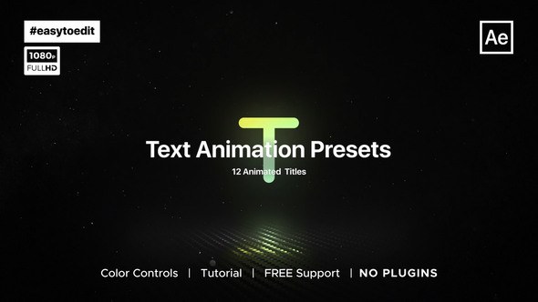 Videohive Essential Text Animation Presets Titles template preview