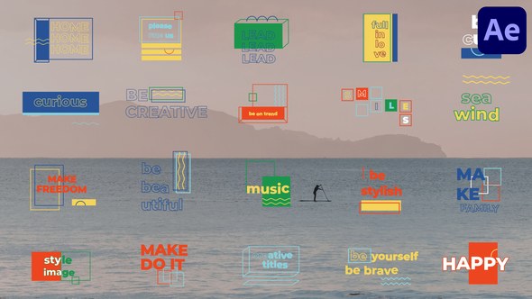 Videohive Creative Geometric Titles for After Effects Titles template preview