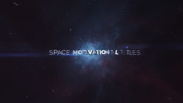 Space Motivational Titles Video Displays template preview