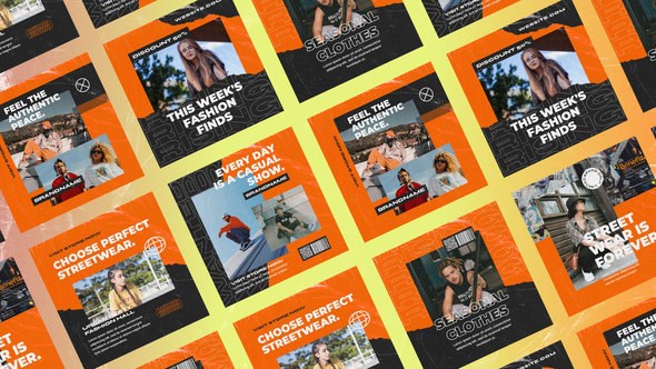 Videohive Daried Fashion Instagram Posts Product Promo template preview