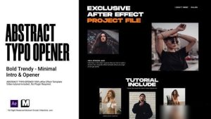 Videohive Abstract Typography Opener Openers template preview