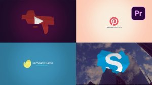 Animated Logo Logo Reveal Premiere Pro template preview