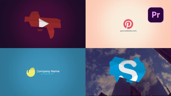 Animated Logo Logo Reveal Premiere Pro template preview