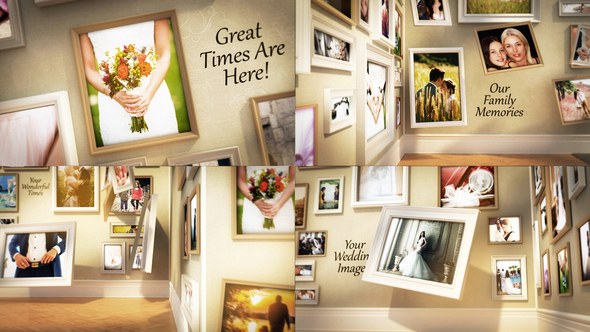 Videohive Wedding Family Wall Gallery Openers template preview