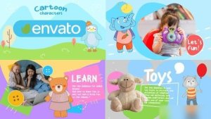 Videohive Cartoon Characters Slideshow || After Effects Openers template preview