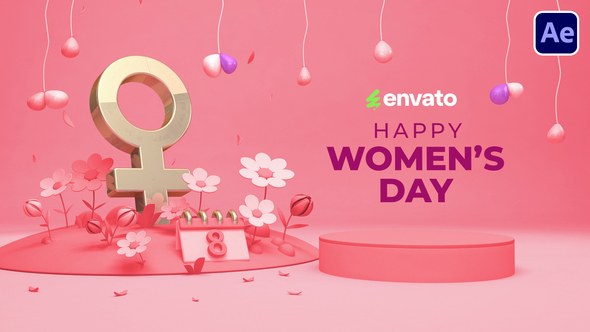 Videohive Happy Womens Day 56901933 Logo Stings template preview