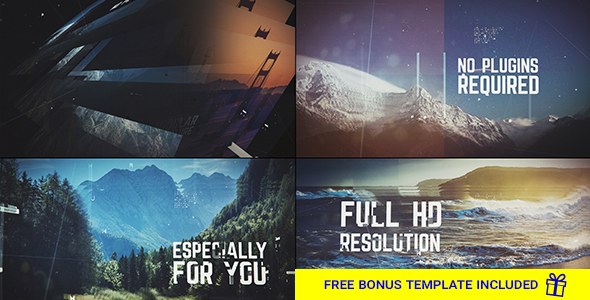Digital Slideshow Video Displays template preview