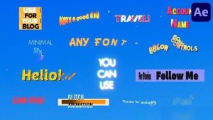 Videohive Typography Scenes | After Effects Openers template preview