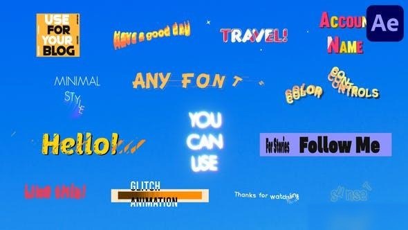 Videohive Typography Scenes | After Effects Openers template preview