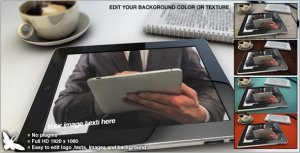 Videohive Desk Pad Video Displays template preview