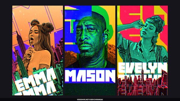 Videohive Glitch Poster Stories Product Promo template preview