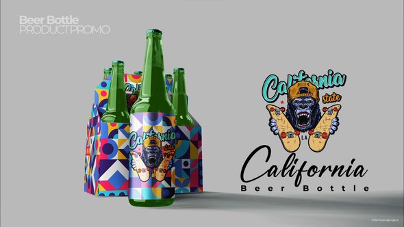 Videohive Beer Bottle Product Promotion Product Promo template preview