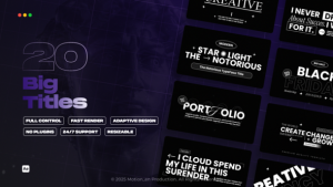 Videohive Big Titles 59039938 Titles template preview